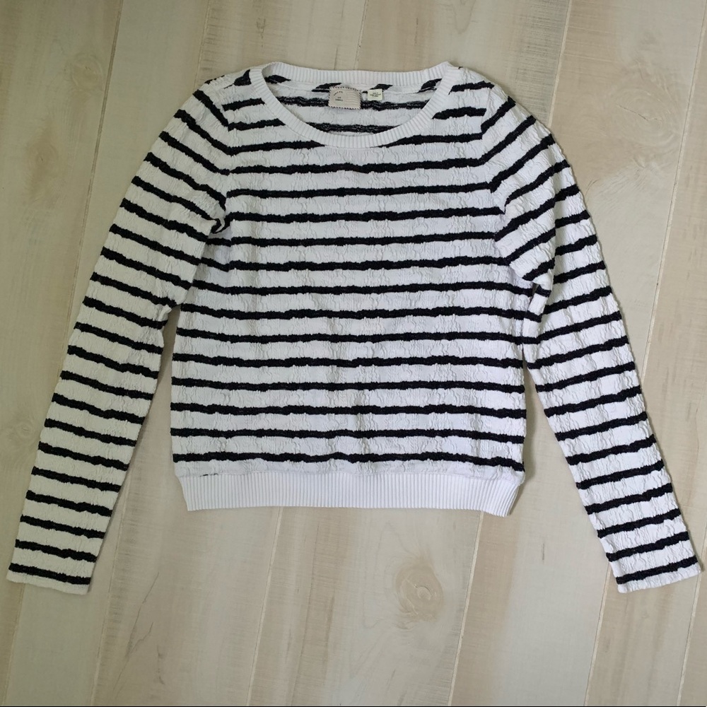 Anthropologie Postmark Striped Pullover Sweater XS